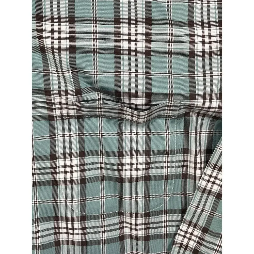 Brooks Brothers Mens Size XL Regent Green Plaid Long Sleeve Button Up Shirt - Picture 12 of 12